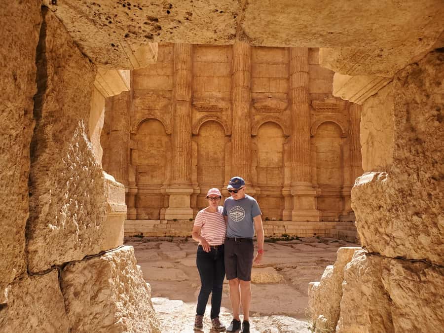 Baalbek Temples & Ksara Caves w/pick-up,guide, entries+lunch - Zahle lunch beneath the trees