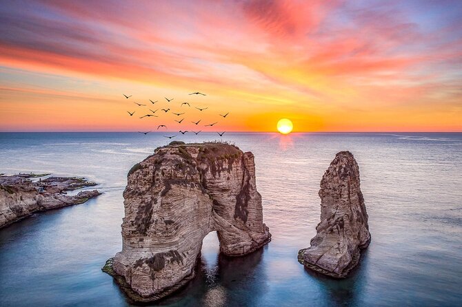 Pigeon Rocks Boat Ride Beirut (Raouche Rocks) - Music, sea air, and the skipper’s role