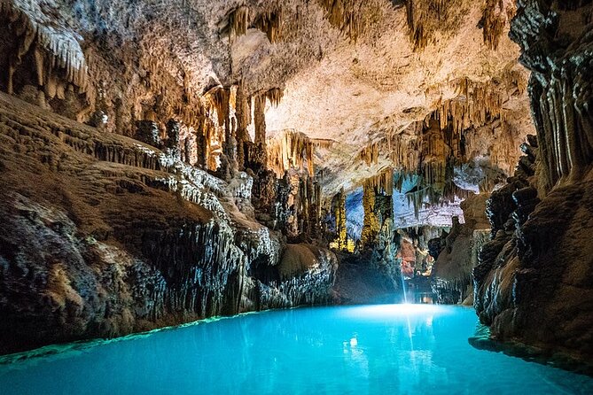 Small-Group Tour with Lunch to Jeita Grotto, Byblos and Harissa - Inside Jeita Grotto’s limestone chambers